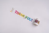 Wrapitfun Thank You - 5-Meter Washi Tape, Perfect for Small Businesses, Packaging, Sealing