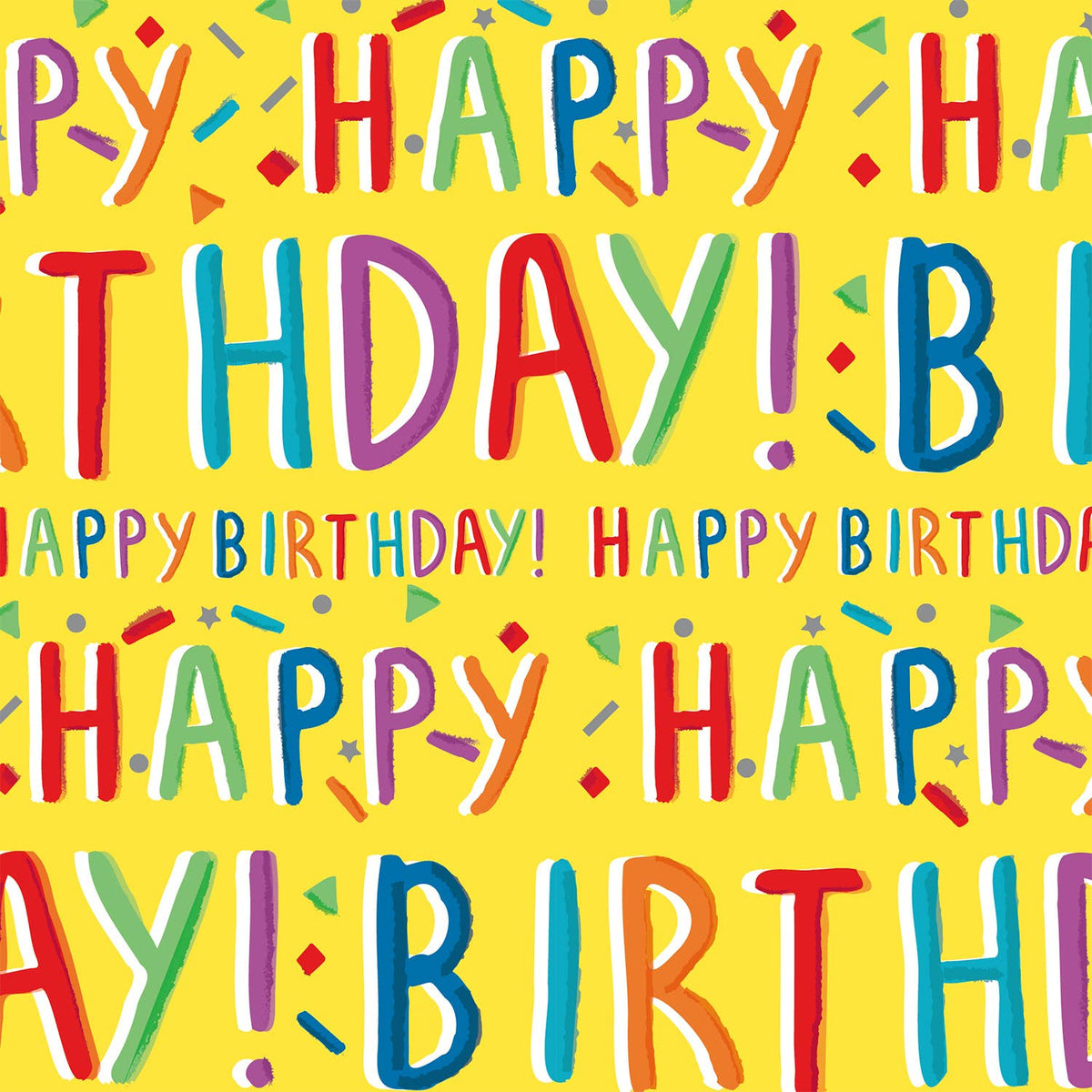Personalise Flat Wrapping Paper for Birthday with Color Happy Birthday Text on Yellow – WrapaholicGifts personalise-flat-wrapping-paper-for-birthday-with-color-happy-birthday-text-on-yellow-wrapaholicgifts