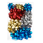 16ct Gift Bows Assort Colors Red & Blue