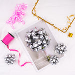 19ct Gift Bows Pink & Silver