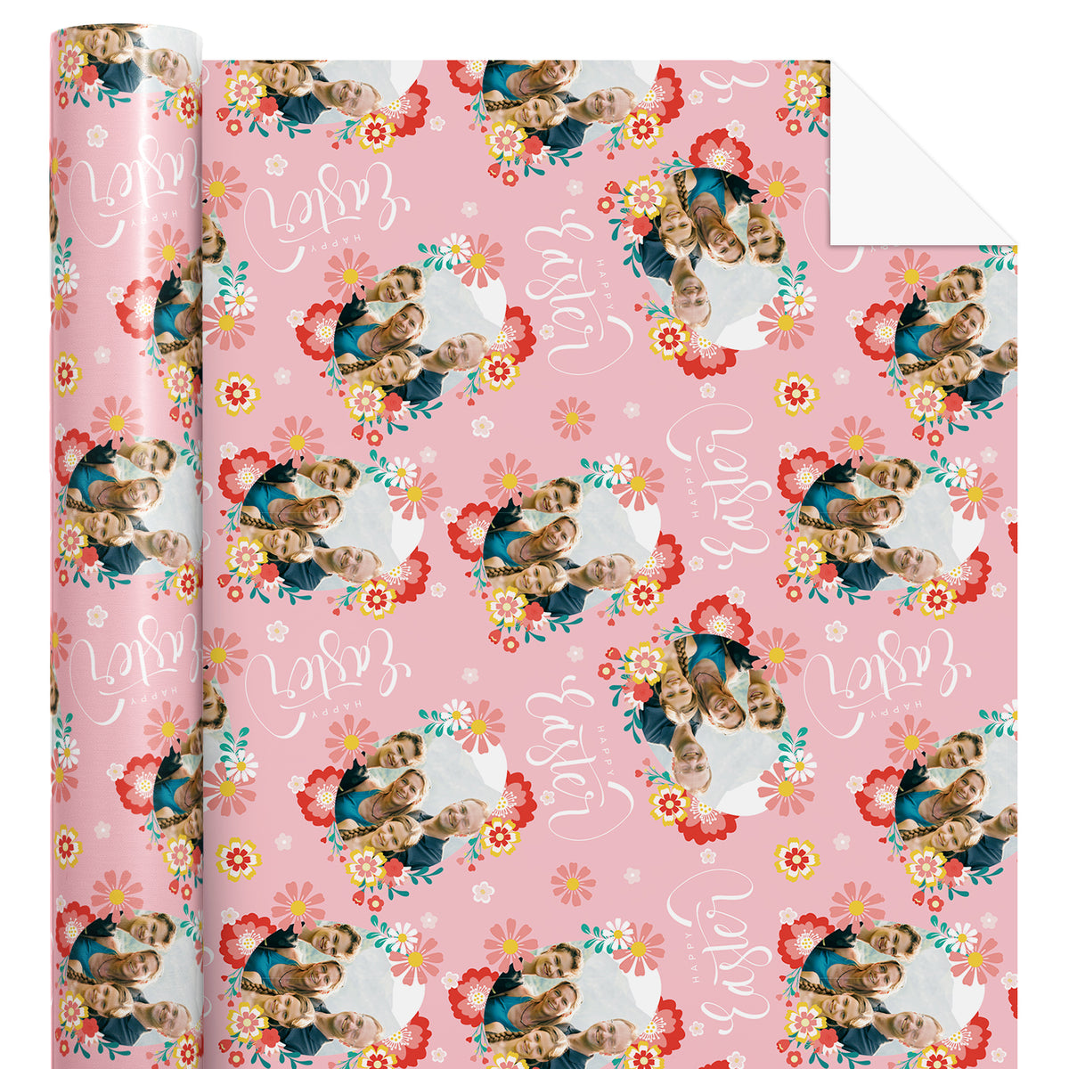 Custom Family Photo Printed Wrapping Paper, Personalized Photo