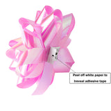 24ct Gift Bows Pearlied Pink