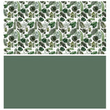 WRAPAHOLIC Reversible Wrapping Paper with Green Monstera Leaf Design - 30 Inch X 100 Feet Jumbo Roll