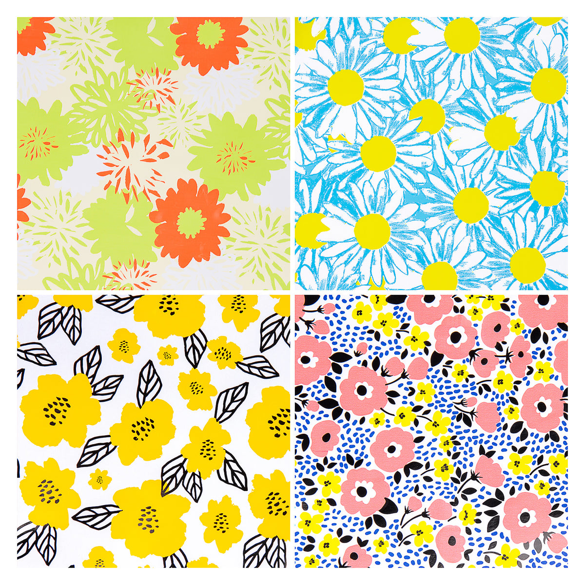 Happy Dot Flower Wrapping Paper –