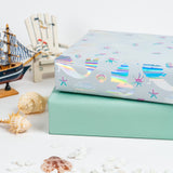 WRAPAHOLIC Mermaid Reversible Wrapping Paper Jumbo Roll - 24 Inch X 100 Feet