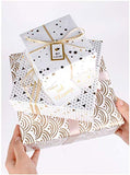 Wrapaholic-Gold-Foil-Printing-Gift-Wrapping-Paper-Roll-5-Rolls-Set-White-4