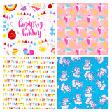 Wrapaholic-Fluorescence-Color-Birthday-Gift-Wrapping-Roll-6-Rolls-Set-1