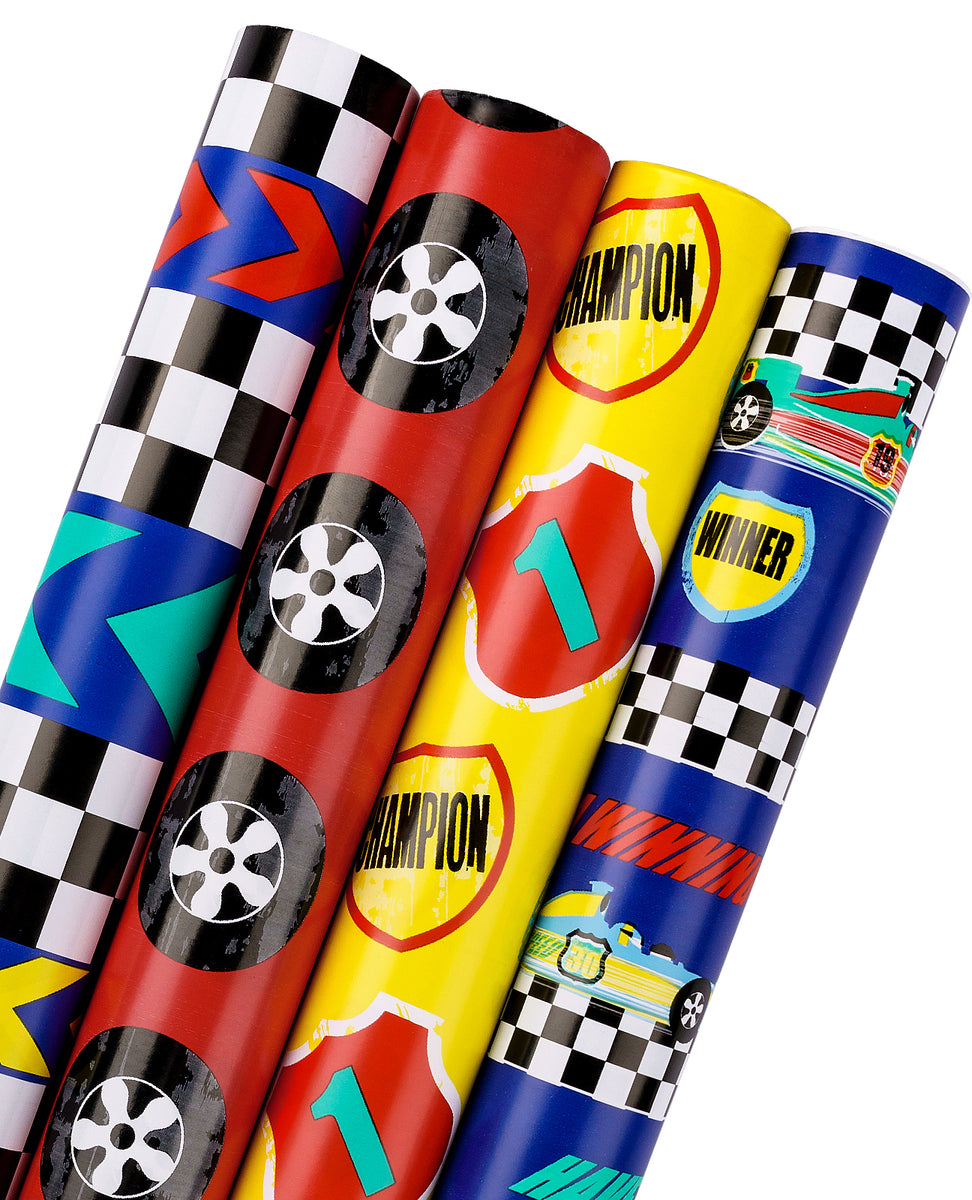 Birthday Wrapping Paper 4 Pack 100 sq.ft. Total Zoo – WrapaholicGifts