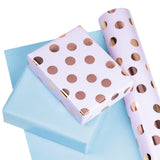 WRAPAHOLIC Pink Polka Dot Reversible Wrapping Paper Jumbo Roll - 24 Inch X 100 Feet