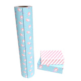 WRAPAHOLIC Reversible Mermaid  Wrapping Paper Jumbo Roll - 24 Inch X 100 Feet