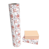 WRAPAHOLIC Reversible Wrapping Paper Jumbo Roll - 30 Inch X 100 Feet - Pink Floral