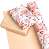 WRAPAHOLIC Reversible Wrapping Paper Jumbo Roll - 30 Inch X 100 Feet - Pink Floral
