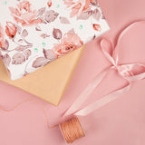 WRAPAHOLIC Reversible Wrapping Paper Jumbo Roll - 30 Inch X 100 Feet - Pink Floral