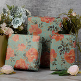 kraft-wrapping-paper-roll-with-vintage-flower-design-for-spring-summer-holiday-occasion-wrap-24-inch-x-100-feet-9