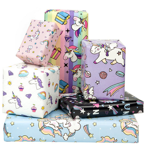 wrapaholic-unicorn-gift-wrapping-paper-flat-sheet-6pcs-pack-1