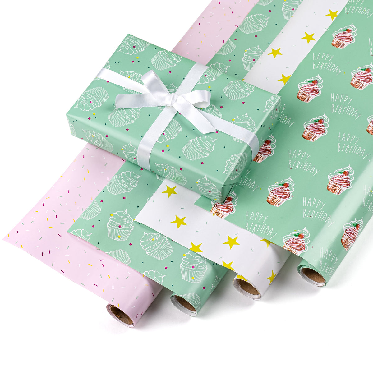 120 Sheets Decorative Birthday Tissue Paper Bulk for Baby Shower