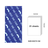 Tissue Paper Christams 24 Sheets Father's Day Moustache
