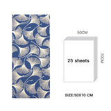 Tissue Paper Christams 24 Sheets Ginkgo Navy Blue
