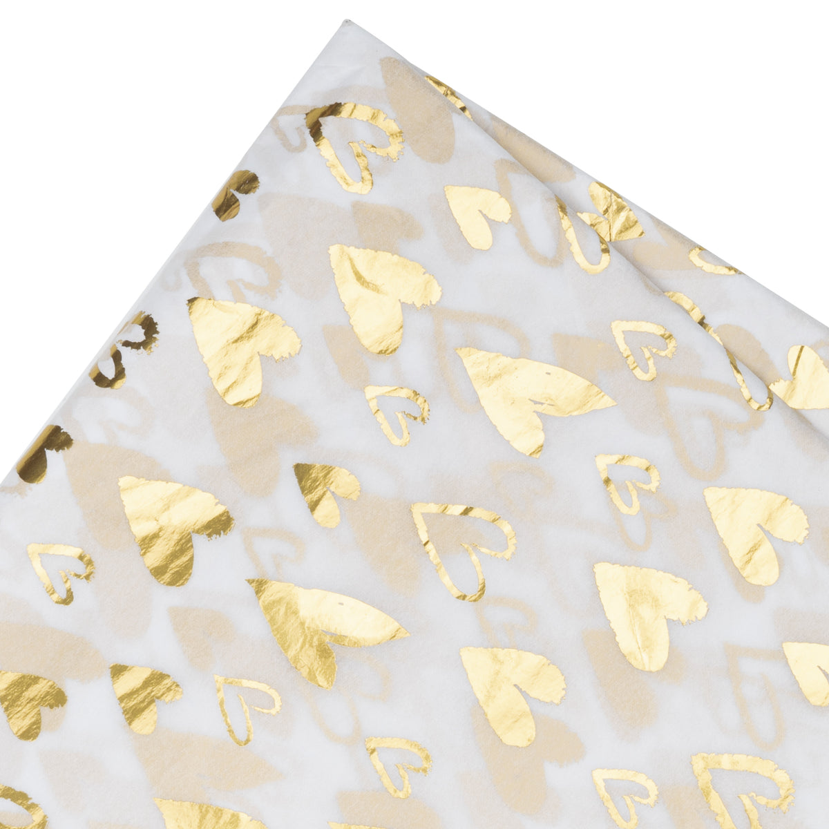 Golden Heart Tissue Paper