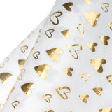 Tissue Paper Christams 25 Sheets Gold Heart
