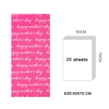 Tissue Paper Christams 24 Sheets Happy Mother's Day Hot Pink