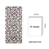 Tissue Paper Christams 25 Sheets Leopard Black k& Gold