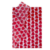 Tissue Paper Christams 24 Sheets Valentine's Red Heart