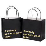 wrapaholic-obviously-you-have-great-taste-gift-bag-12-pack-10x5x10-inch-black-gold-1