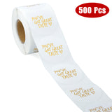 500ct You've Got Great Taste Stickers White Gold