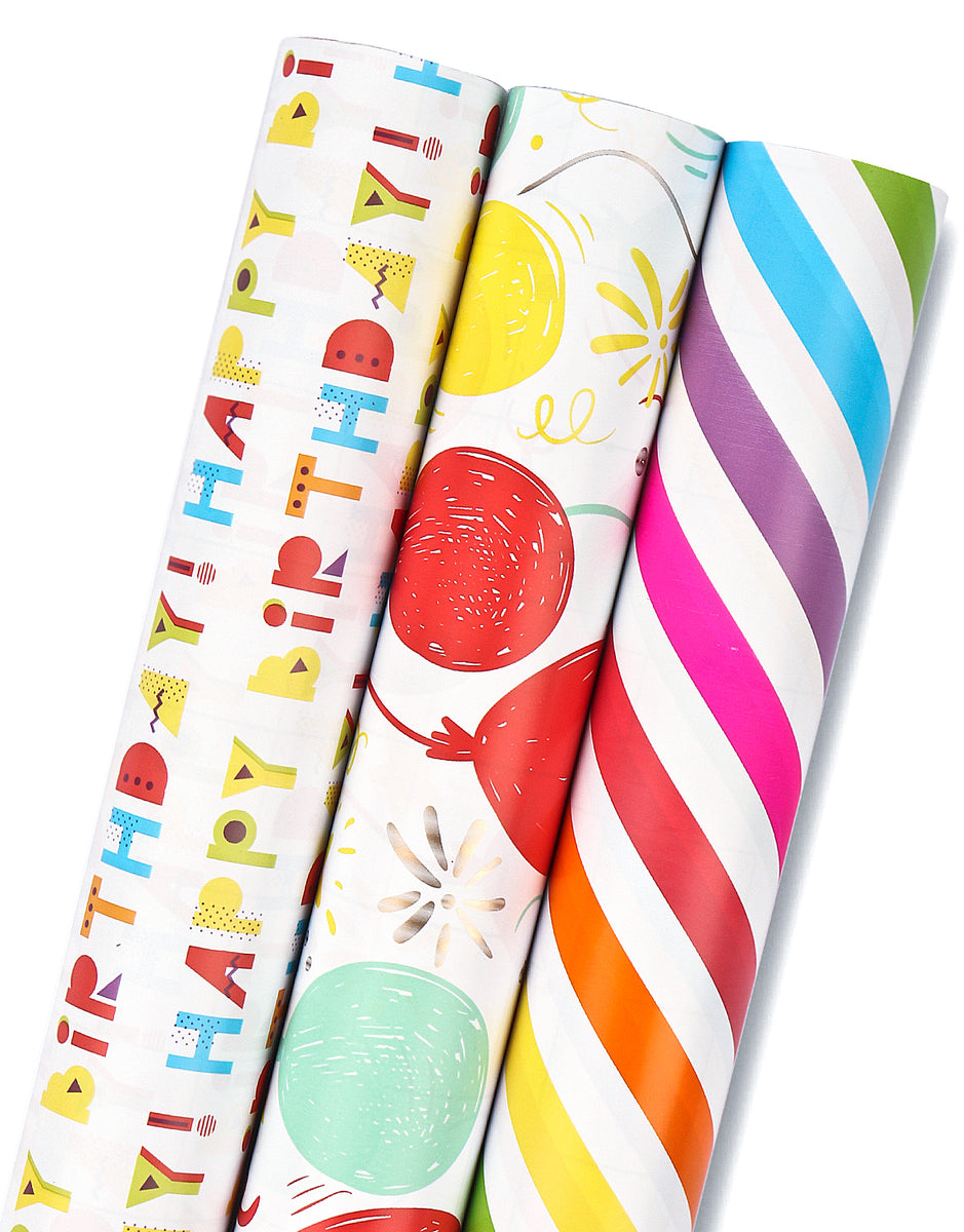 Wrapping Paper Rolls, Birthday Gift Wrap