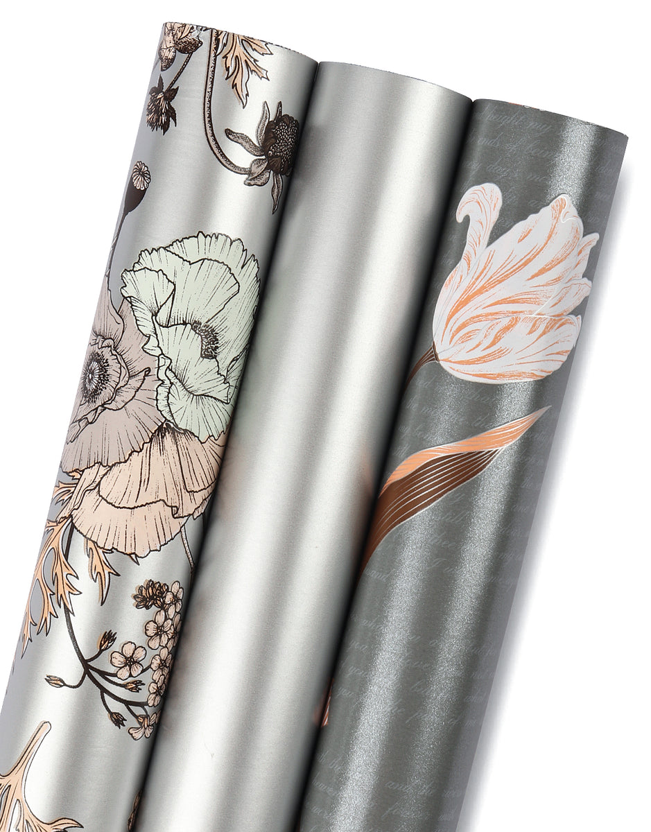 Wrapaholic Beautiful Floral Design Gift Wrapping Paper Roll –  WrapaholicGifts