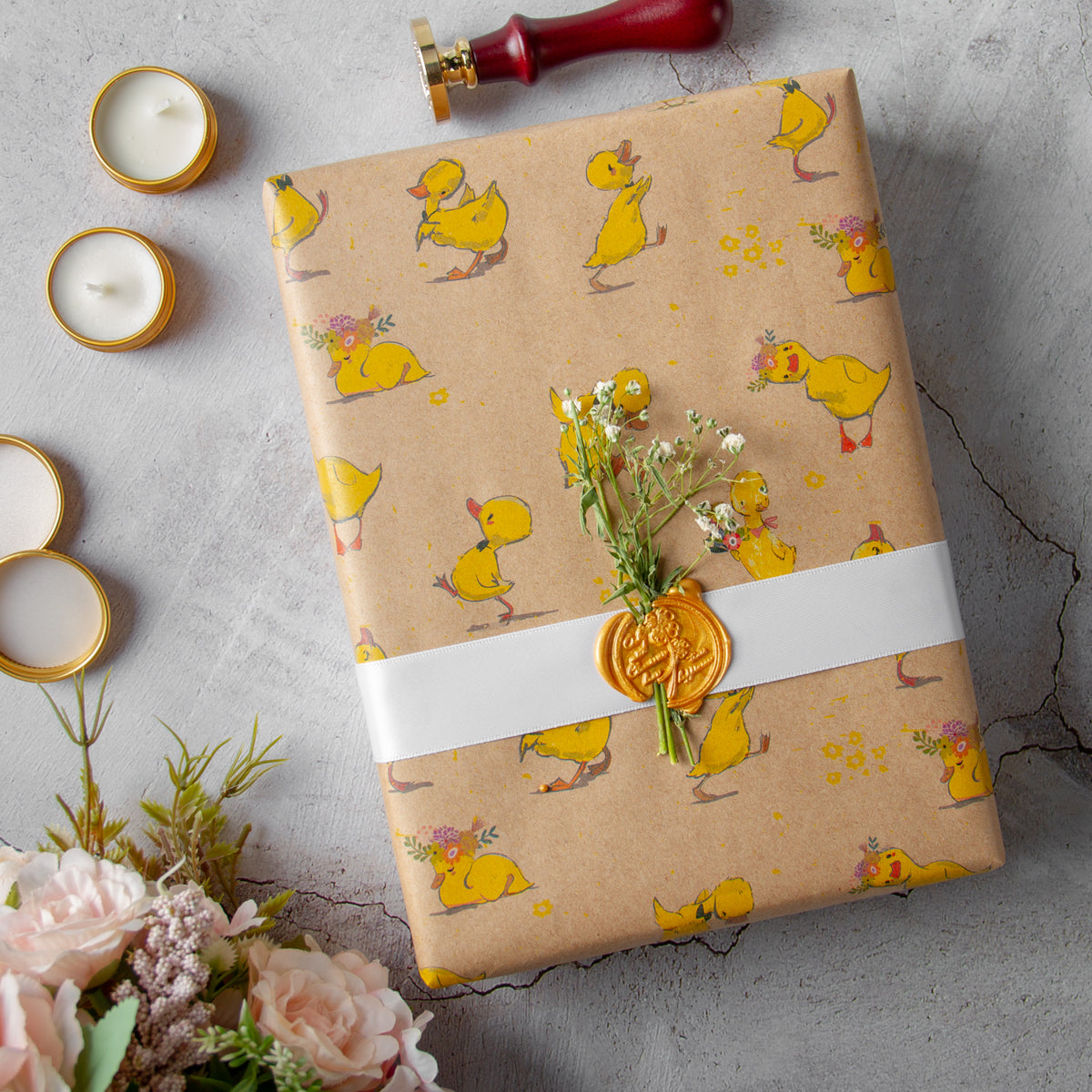 Winnie the Pooh Gift Wrap - Winnie the Pooh wrapping paper 2 Sheets, 2 tag