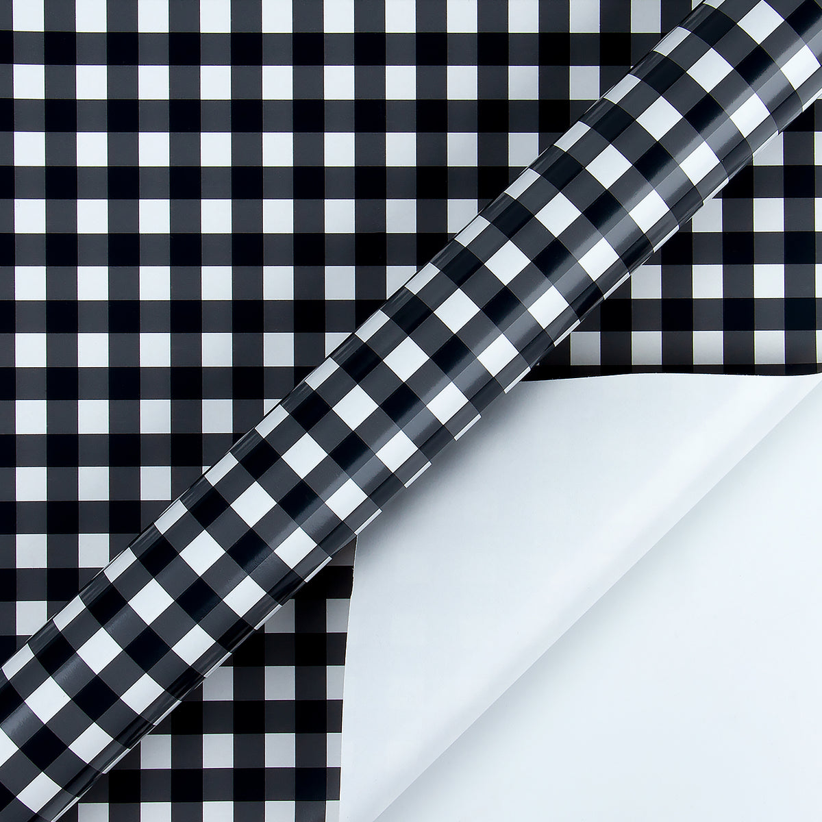 Custom Printed Logo Gift Wrapping Paper Black White Clothing