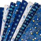 Wrapaholic-Hanukkah-gift-wrapping-paper-sheets-candles