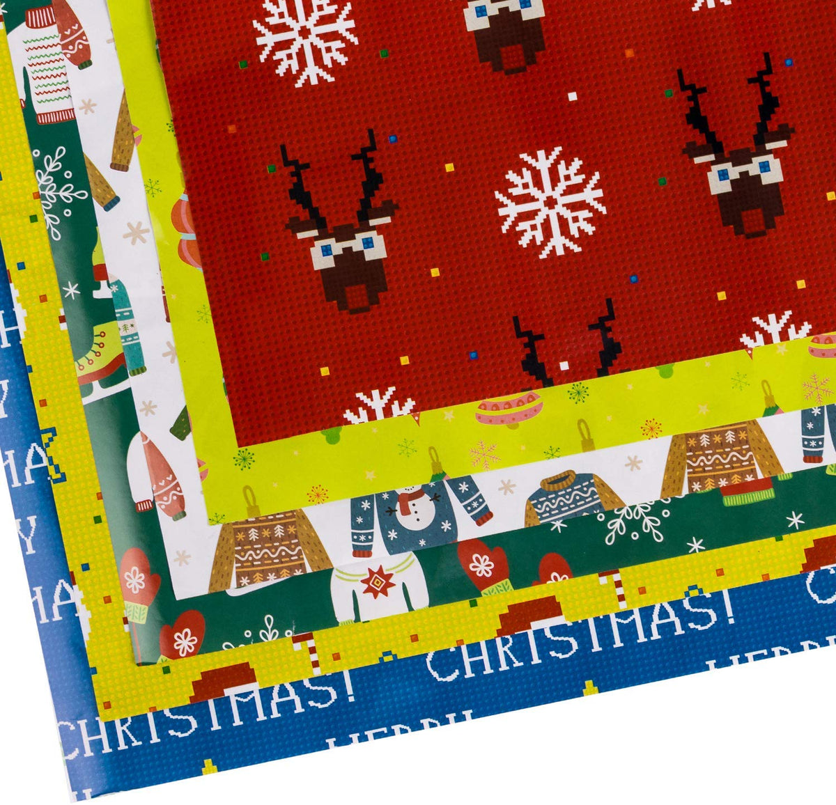 Block Toy Christmas Gift Wrap Paper Flat Sheet 6pcs/Roll – WrapaholicGifts