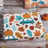 Wrapaholic- Maple-Leaf-and-Pumpkin Autumn-Design-Gift-Wrapping-Paper-Roll-4 Rolls-3