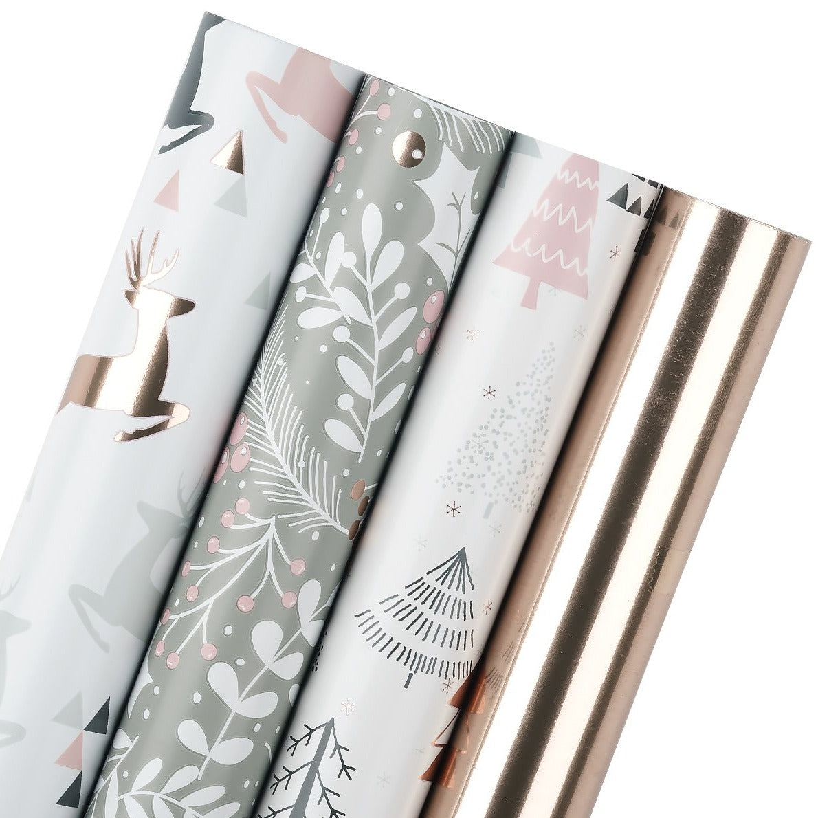 Metallic Brush Wrapping Paper Roll, Silver 16.5' – WrapaholicGifts