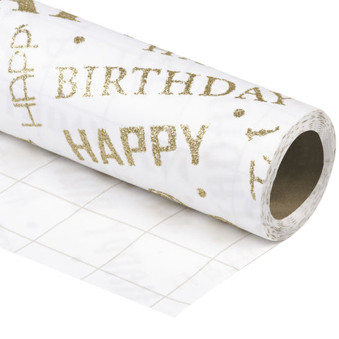 Wrapaholic-The Glitter-Design-with-Birthday-Wishes-Text-Gift-Wrapping-Paper-Roll-1 
