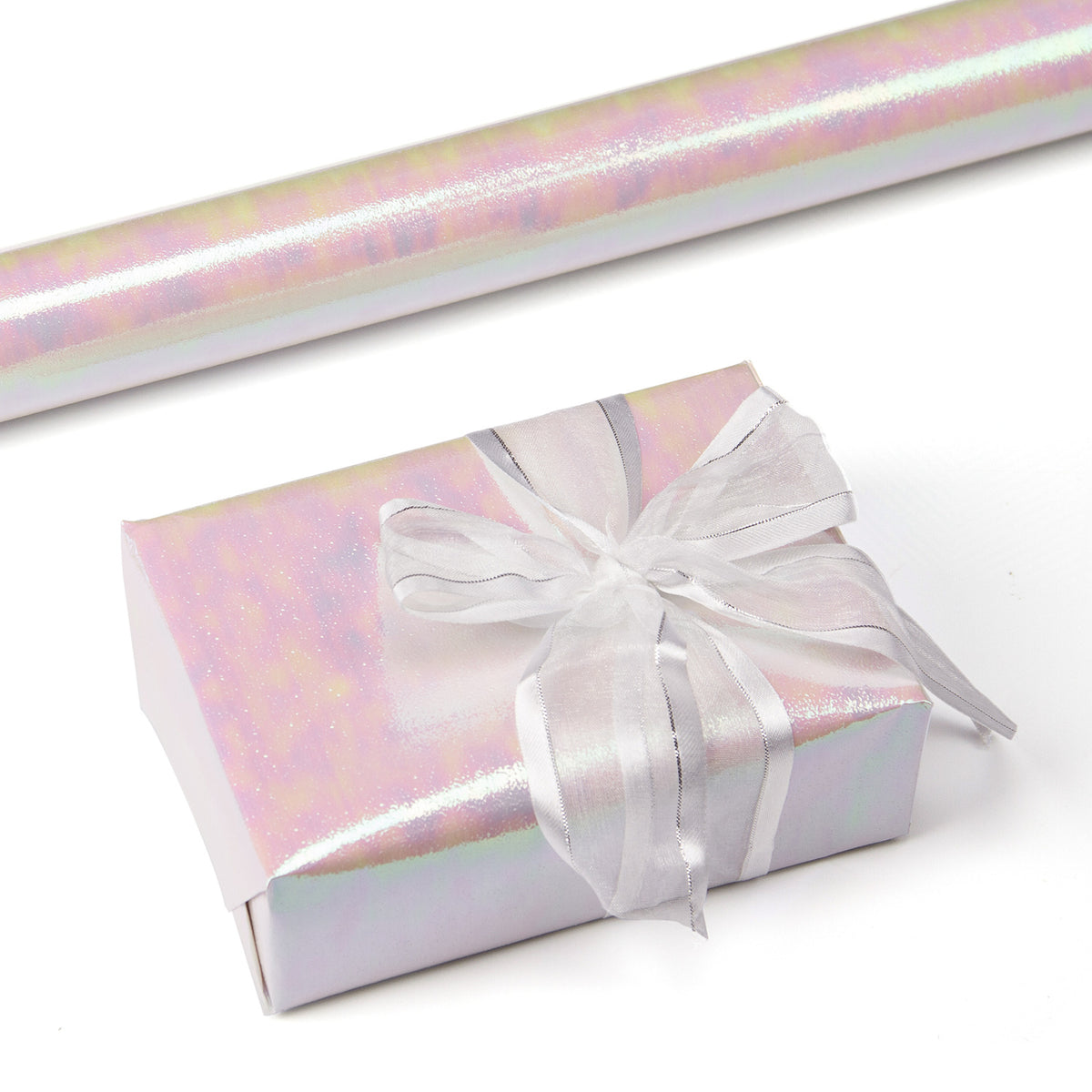 Wrapaholic White Pearlized Paper Gift Wrapping Paper Roll with Vintage –  WrapaholicGifts
