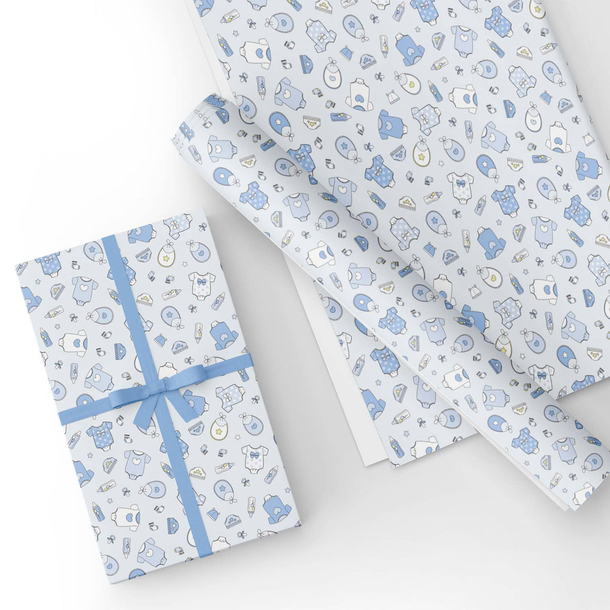 Baby Boy Gift Wrap, Baby Shower Gift Wrap, Baby Blue Gift Wrap, Wrapping  Paper Roll, Baby Boy Wrapping Paper, Gift Wrap for Baby Boy 