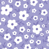 Custom Flat Wrapping Paper for Birthday, Holiday, Baby Shower, Party - Lavender Cartoon Flower Wholesale Wraphaholic