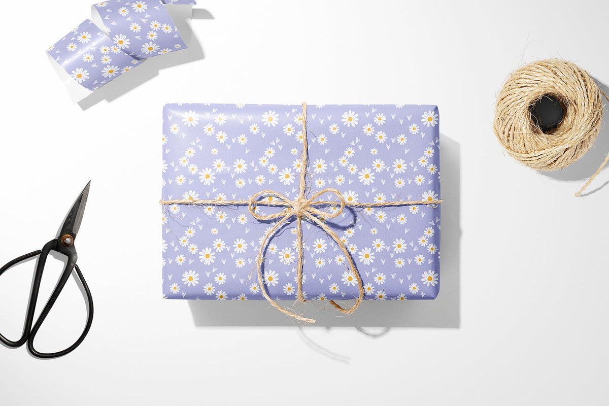 Plain Lilac Background Wrapping Paper, Zazzle