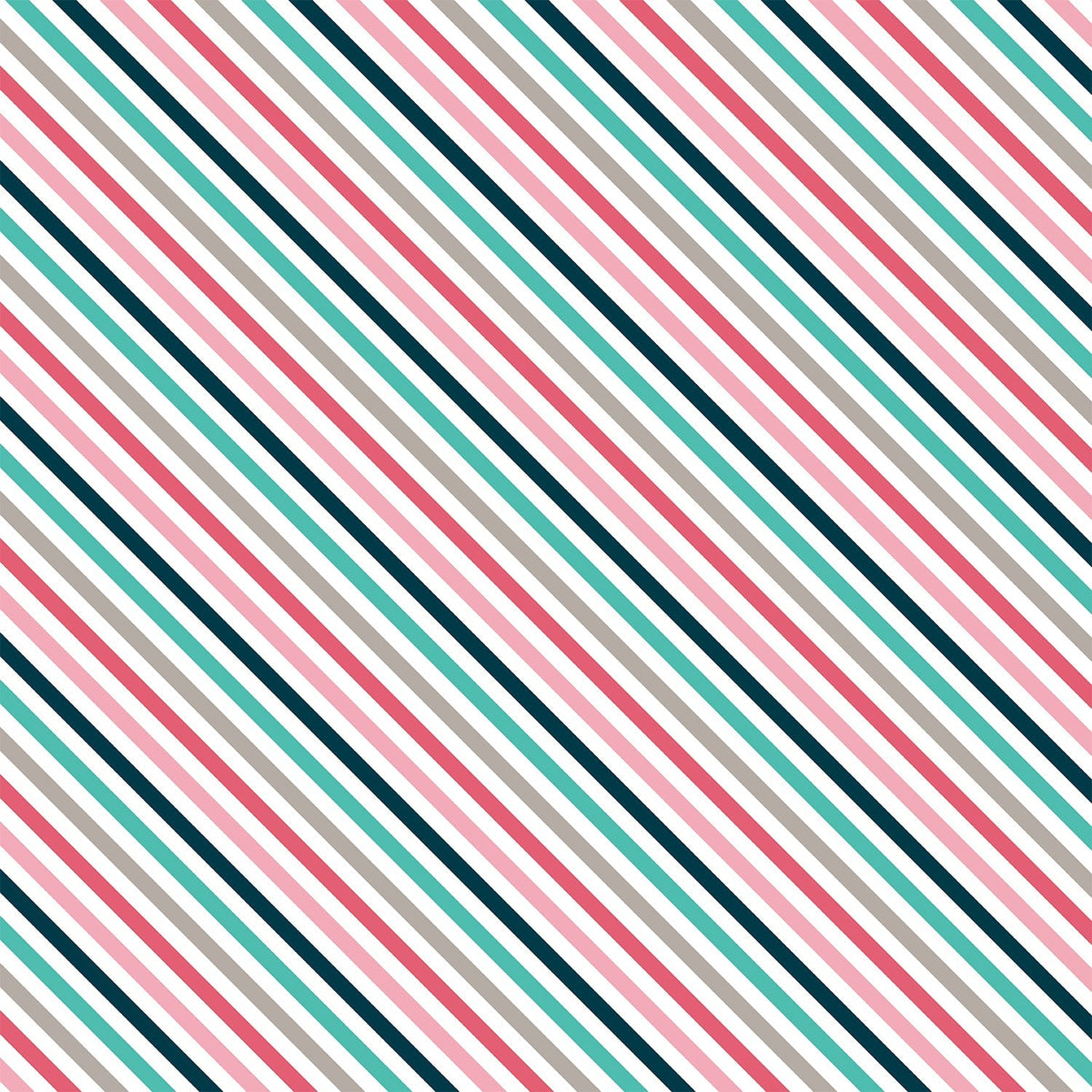Red Diagonal Stripe Wrapping Paper