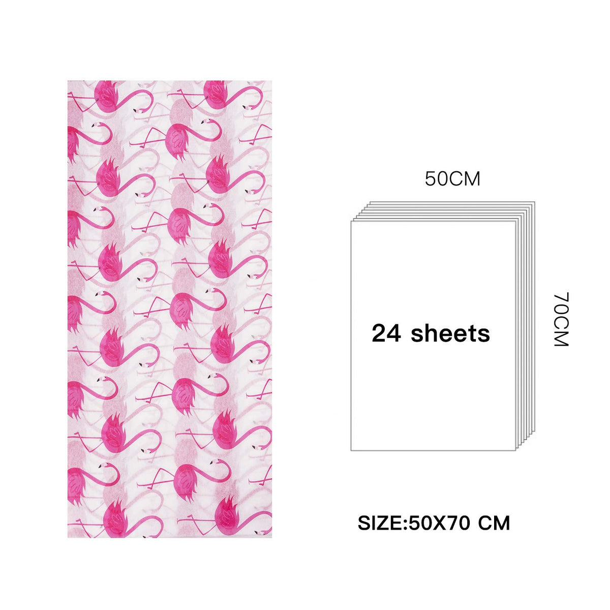 Flamingo Pink Tissue Paper