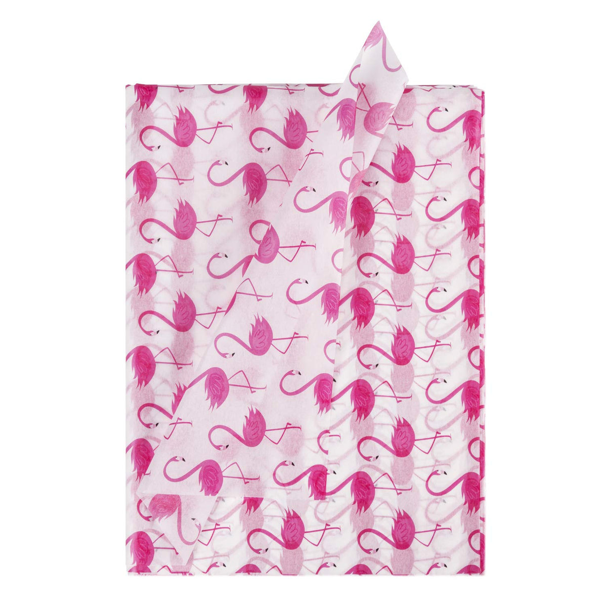 Flamingo Good Vibes Pink Black Cute Tissue Paper