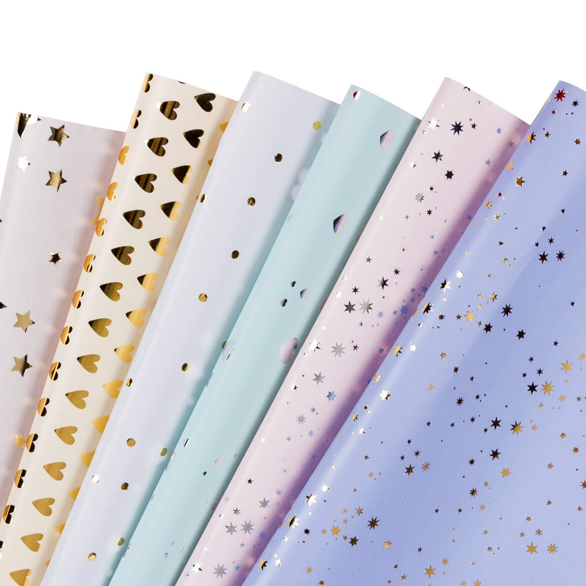 Pastel wrapping shop paper