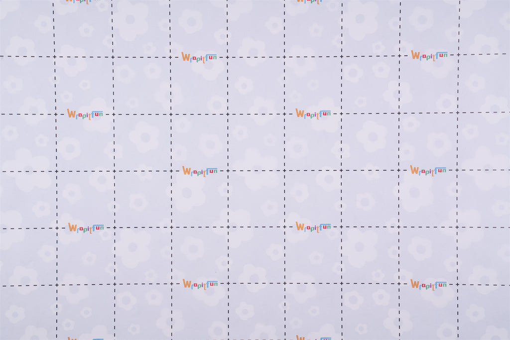 Wrapitfun Wrapping Paper Sheet - Baby Blue Elephant Design for Party, Baby Shower - 19.7 Inch X 27.5 Inch Per Sheet