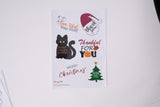 Wrapitfun Halloween & Christmas Stickers Craft - Halloween & Christmas Thank You Sticker Set for Craft, Small Business