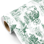 WRAPAHOLIC Reversible Christmas Wrapping Paper Roll, 17 Inch x 33 or 16.4 Feet Holiday Gift Wrap