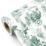 WRAPAHOLIC Reversible Christmas Wrapping Paper Roll, 17 Inch x 33 or 16.4 Feet Holiday Gift Wrap